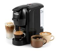 CUSIMAX Coffee Machine, 2 in 1 Single-Serve Pod Coffee Machine for Nespresso & Dolce Gusto Capsule, 19 Bar, 1450W, 0.6L Mini Pod Coffee Maker