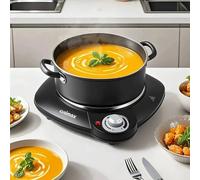 Cusimax Powerful Indoor Grill 1500W Removable Non-Stick Plate Black Cusimax Black
