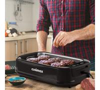 Cusimax Powerful Electric Smokeless Grill 1500W With Removable Non-Stick Plate And Led Display