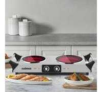 Cusimax Powerful Portable Ceramic Dual Hot Plate 2100W With Handle