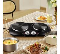Cusimax Powerful Portable Double Hot Plate 2500W in Black Cusimax Black