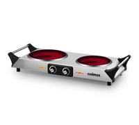 Cusimax Silver Black 62cm 2100W Portable Ceramic Dual Hot Plate with Handle Cusimax Silver