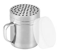CUSINIUM 10oz Metal Parmesan Cheese Shakers with Large Holes - with Handle - Chili Flakes Dispensers - Pizza Shakers - Pack of 2 | Style: Coarse