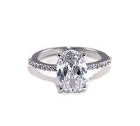 CUSIOALQQ 925 Sterling Silver Wedding Band Cubic Zirconia Half Eternity Stackable Engagement Ring Cushion Cut Solitaire Cubic Zirconia CZ Engagement Ring Anniversary Halo Statement Ring O