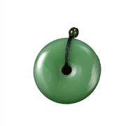 CUSIOALQQ Fashion Gemstone Eternal Circle Jade Pendant Necklace Handmade Jewelry Dragon Phoenix Jade Necklace Laughing Maitreya Buddha Peace Buckle Best Wishes Gift for Family Style 4