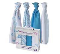 Cuski Mini Swandoodles Soft Bamboo Muslins 4 Pack - London Cabs