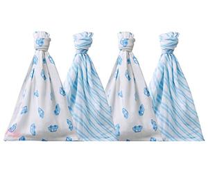 Cuski Super Soft Bamboo Muslins x 4 (London Cabs)