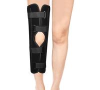 CUSMA Tri-Panel Knee Immobilizer, Knee Splint Brace with 4 Adjustable Straps for Broken And Fractured Bones Support Dislocated Strain,L