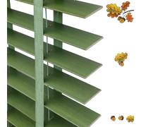 Cusom Wooden Venetian Blinds for Kitchen Windows 50mm Slats - Retro Bamboo/Roller Blind/Shutter blind, Vertical Wood Window Venetian Blinds for Home Decoration(Sage Green)