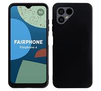 Cuson Premium Protective Bumper Shell Case for Fairphone 4 6.3 Inch Rubber TPU Silicone Protection Phone Cover Skin Black