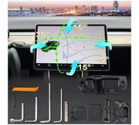 CUSP 2025 Design Screen Tilt Swivel Mount for Tesla Model 3 2017-2023 & Model Y 2020-2023 Four Direction Rotation Adjustment Center Console Screen Rotating Holder Aluminium Alloy Navigation Bracket