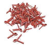 CUSROS 1 Bag Grafting Clip Flexible Rust-free Plastic Round Flat Mouth Vegetables Plant Vine Clips Clamp Gardening Tool B One Size