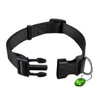 CUSROS Adjustable Dog Puppy Cat Pet Safety Nylon Necklace Fashion Buckle Neck Collar Band Gift for Your Pet Black S