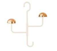 CUSROS Baseball Caps Rack Rotating Hat Hanging for 3 Hats Installation-free Plastic Display Hanger Beanie Wigs Scarves Jewelry Organizer Hook Living Room White