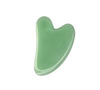 CUSROS Guasha Stone, Heart-Shaped Body Massage Synthetic Face Massage Scraper Board, Guasha Board Guasha Scraping Massage Facial Stone Scraper Tool for Unisex Jade Color One Size