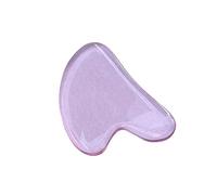 CUSROS Massage Roller Board, Guasha Board Guasha Scraping Massage Facial Stone Scraper Tool, Heart-Shaped Relieve Face Tension Transparent Skin Care Guasha Stone for Adult Light Pink One Size