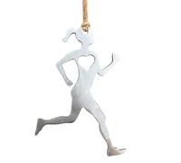 CUSROS Metal Runner Hanging Decoration Runner Hanging Decor Men Women Snowman Ornament Pendant Girl Runner Hanging Decoration Womens