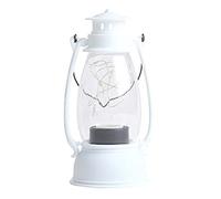 CUSROS Retro Horse Lantern LED Electronic Candle Light Creative Portable Wind Lamp, Street Light Copper Wire Lights, Suitable for Garden Camping Picnic Party Fireplace Corridor Staircase White