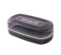 CUSROS Secure Soap Dish Traveling Box Thickened Drainage Water Catcher Tray Portable Lightweight Home Hotel Outdoor Sock Bathroom Storage Black S