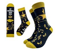 Cusrtyh My Thought Have Been Replaced By Hamilton Lyrics Novelty Funny Breathable Printed Cotton Socks, Unisex Cozy Knitted Crew Socks, Gifts for Music Lovers Hamilton Musical Inspired Lyrics