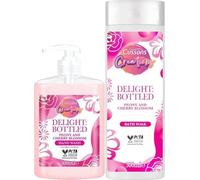 Cussons Creations Hand Wash & Bath Soak. Delight Bottled, A Fragranced Blend of Peony and Cherry Blossom