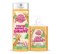 Cussons Creations Limited Edition Soap & Shower Gel Set - You're Having a Giraffe - Apricot & Jungle Papaya Fragrance - Moisturising Body Wash & Bar Soap - Gift Set | SterlingSquare