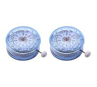 Cusstally 2 x Automatic Mechanical Replacement Movement Calendar Display for Miyota 8205, Silver & White