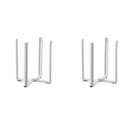 Cusstally 2 x Drying Stands, Plastic Bag Dryer Holder for Rubbish Holder White