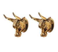 Cusstally 2 x Guitar Hangers Bull Art Guitar Ukulele Hook Hanger Wall Hook Bracket for Guitar Bass Ukulele