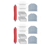 Cusstally 2 x Main Side Brush Hepa Filter Cloth Accessories for S7 T7S Plus Robot Vacuum Cleaner