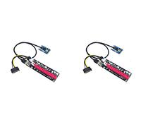 Cusstally 2 x Mini PCIe to PCI 16X Riser for Laptop External Graphics Card BTC MPCIe