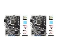 Cusstally 2x B75 ETH 8XPCIE Mining Motherboard to USB + G1620 Processor + Thermal Grease + Thermal Pad + SATA Cable + USB Motherboard Switch Cable