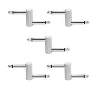 Cusstally 5 x 6.35 Type Connector Connector for Guitar Effects Pedal Amplifier Adapter High Quality 1/4 Inch