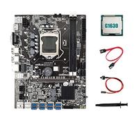 Cusstally B75 ETH 8XPCIE Mini Motherboard to USB + G1630 Processor + Thermal Grease + SATA Cable + LGA1155 Switch Cable Minor Motherboard