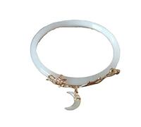 Cusstally charm bracelet Love Between Fairy and Devil Vintage Elegant Imitation Jade Bracelet Exquisite Lovely Pendant Fashion Jewelry Women Bangle
