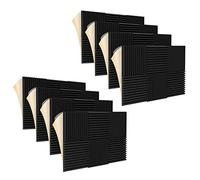 Cusstally Pack of 48 Soundproof Foam Panels, High Soundproofing Acoustic Foam Panels, Self Adhesive and Elasticity, 1 x 12 x 12 inches