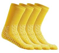 Custari 4 Pair XXXL Double Sided Tread Non Slip Wide Bariatric Fall Prevention Socks for Elderly, Yoga and Assisted Living