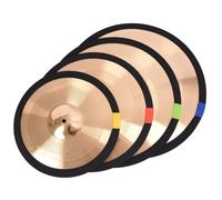 CUSTEAM 4pcs Drum Cymbal Mute, Practice Silencer Dampener, Cymbal Mute Circle Ring Drum Set, Practice Silencers (14,16,18,20 Inch)