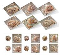CustmArti Diamond Art Painting DIY Holiday Greeting Card Creative Blessing Folding Six-Pack Stationery Ornament Handmade Present Embroidery-Snail