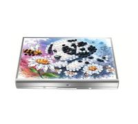 CustmArti DIY Diamond Art Painting Steel Bank Credit ID Card Holder Storage Case Creative Design Present-Puppy