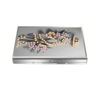 CustmArti DIY Diamond Art Painting Steel Bank Credit ID Card Holder Storage Case Present Creative Design-Woman