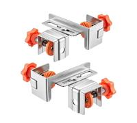 Custoder Face Clamp - 2x Adjustable Mounting Clips for Drawer Panel Installation | Stainless Steel Woodworking Jig Precision Fixing Tool for Mounting