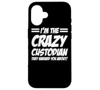 Custodial Worker Apparel - Great Funny Custodians Design Case for iPhone 16