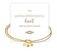 Custom 1-12 Birth Flower Bracelet, Personalized Grandma's Bloom Dainty Bracelet, Meaningful Gift for Women, Mom, Grandma on Birthday, Mother's Day