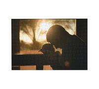 Custom 1000 Piece Jigsaw Puzzles for Adults with Image Text Name Personalised Jigsaw Add Photo, Christmas Halloween Valentine's Day Anniversary Birthday Funny Gifts for Child Couple Family Friend