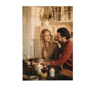 Custom 1000 Piece Jigsaw Puzzles for Adults with Image Text Name Personalised Jigsaw Add Photo, Christmas Halloween Valentine's Day Anniversary Birthday Funny Gifts for Child Couple Family Friend