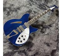 Custom 12-String Electric Guitar - Glossy White & Blue