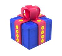 Custom 3.14 inch Annoying Gift Box with Screws, Annoying Present Puzzle Box Toy Surprise Funny Prank Gift Box Money Card Container Novelty, Not mass-produced (Blue Box with Red)