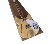 Custom 360 Electric Guitar in Natural Log Color with 6 Strings - Perfect for Professional Guitarists and Enthusiasts Seeking a High- and Instrument