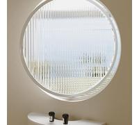 Custom 360° Rotating Shed Window with Tempered Glass, Sun-Protect Film & Gloves, White, 45cm/17.7in - Ideal for Bedrooms and Enhanced Ventilation
